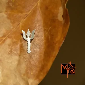 Silver Trishul Nosepin