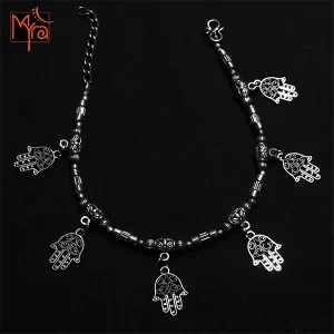 Hamsa Hand Charm Anklet