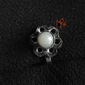 Simulated Pearl Studded Clip on Nosepin