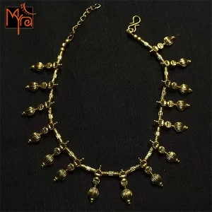 Golden Conch Shell Charm Anklet