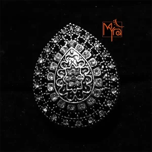 Teardrop Shape Stone Studded Ring