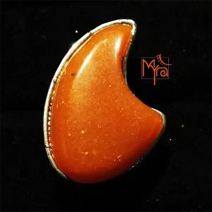 Palette Pattern Peach Stone Ring