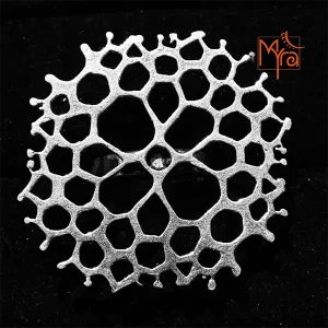 Abtract Pattern Netted Cocktail Ring