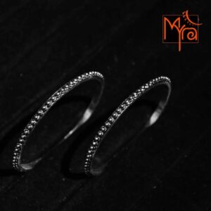 Pure Silver Bangles : 4 (Size 24)