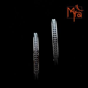 Pure Silver Bangles : 6 (Size 24)