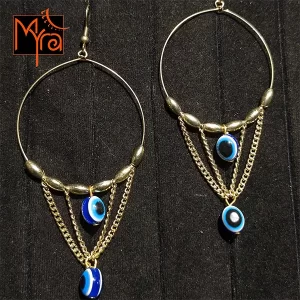 Evil Eye Hoops