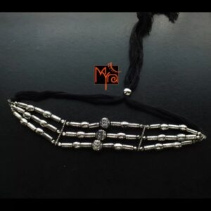 Three Layer Light Metal Choker : Silver
