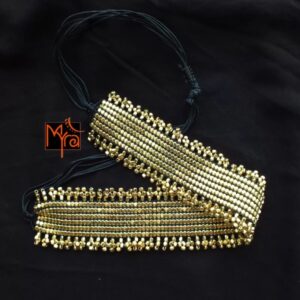 Golden Multiple Metal Beaded Adjustable Choker