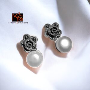 Marcasite Tops with Single Pearl