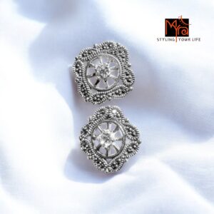 Marcasite & Zircon Studded Ear Top