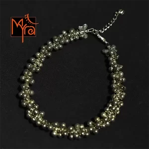 German Silver Bell Anklet : Silver