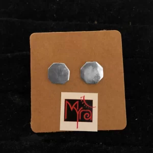 Octagon Ear Studs