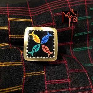 Maachh Handpainted Ring