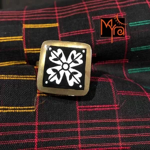 Alpona Handpainted Ring