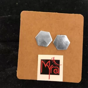 Hexagon Ear Studs