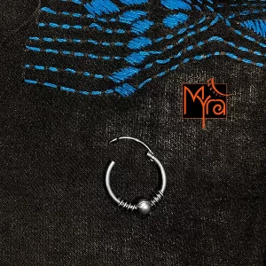 Pure Silver Nose Ring - 45
