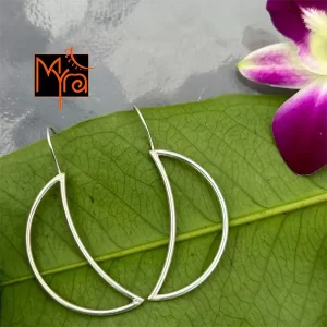 The Vertical Semi Circle (Silver Polished)