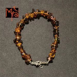 Amber Uncut Stone Bracelet