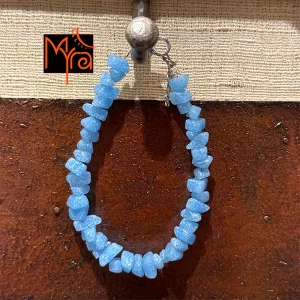Uncut Stone Bracelet : Baby Blue