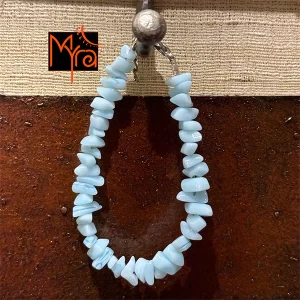 Uncut Stone Bracelet : Light Blue