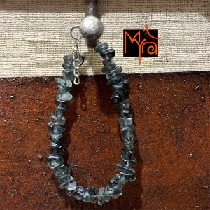 Uncut Stone Bracelet : Smoke Grey