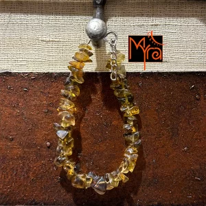 Uncut Stone Bracelet : Honey Yellow