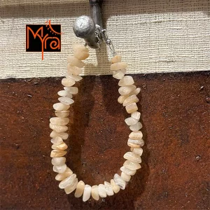 Uncut Stone Bracelet : Off White