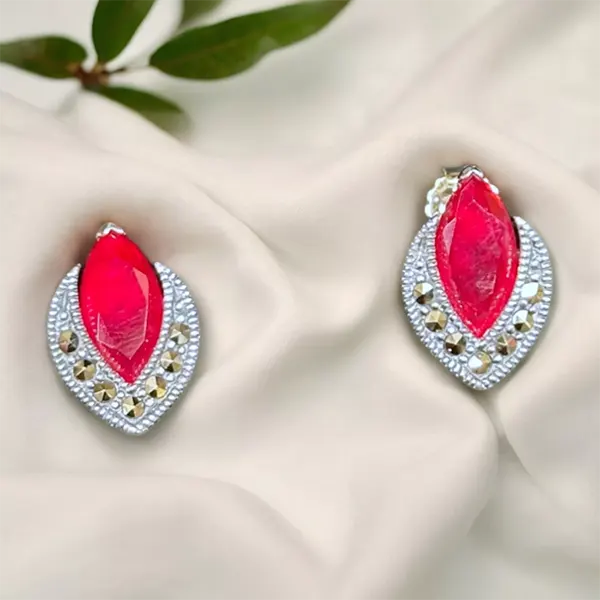 Ruby ear tops deals